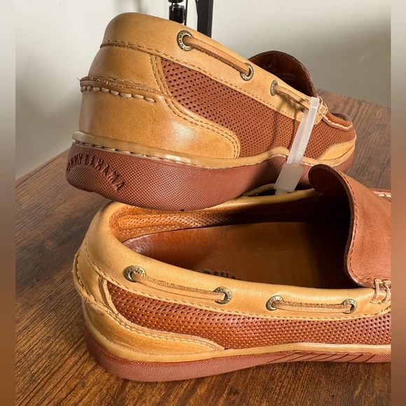 Tommy Bahama Men's Leather Slip-On Loafers Size 10,5М  Brown‎ yachting shoes - Picture 16 of 17